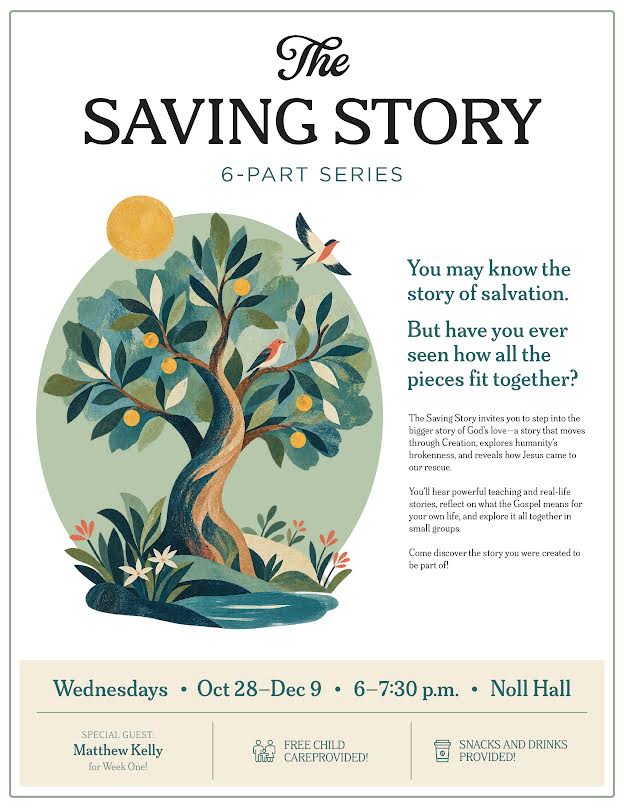flyer for a formation series called The Saving Story